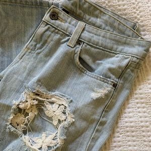 CARMAR FLORAL CROTCHET JEAN